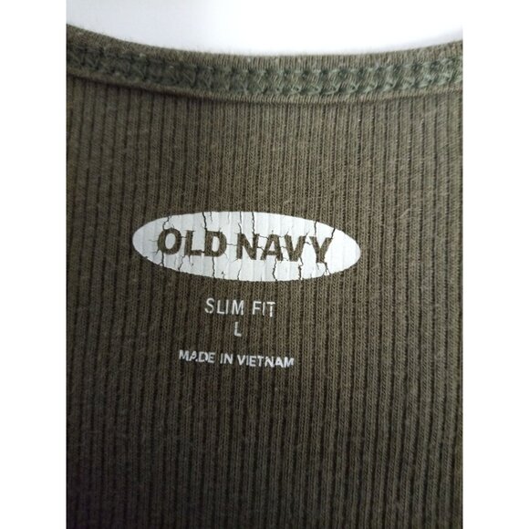 Old Navy Olive Green & Sage Green Slim Fit First Layer Tank Top Size Large - Picture 9 of 16